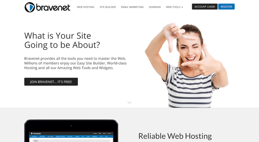 host a free website with bravenet
